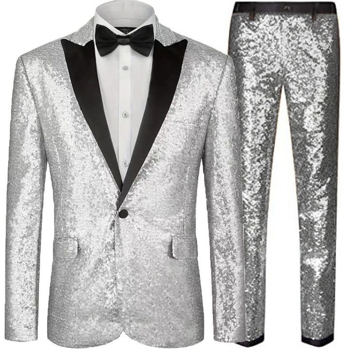 Men's Glamorous Sequin Suit Set Lisslune