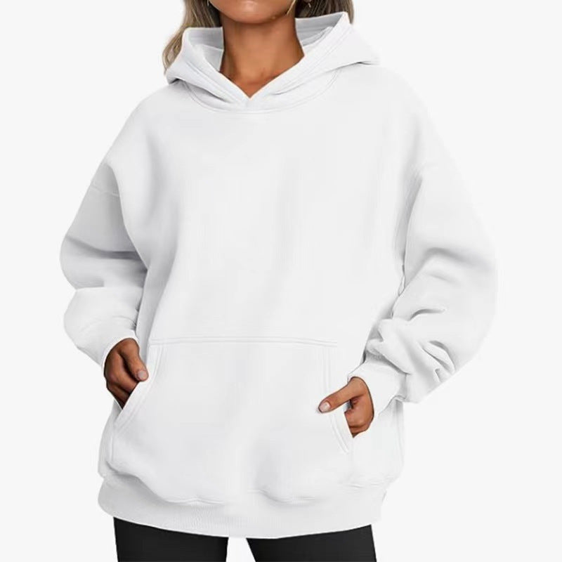 Women's oversized hoodie with practical kangaroo pockets and soft inner lining Lisslune