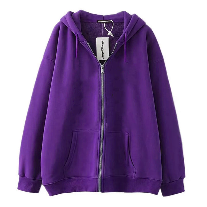 Women's oversized hoodie jacket with practical pockets Lisslune