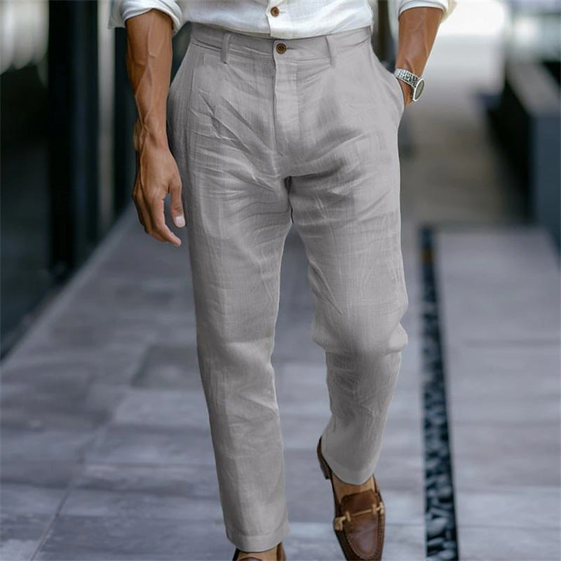 Men's elegant chino pants with a slim fit Lisslune