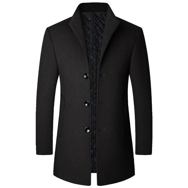 Men's Elegant Coat Made of Luxurious and Padded Fabric Lisslune