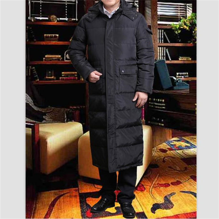 Men's Long Quilted Down Jacket Lisslune