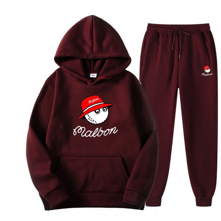 Women's leisure hoodie suit with playful graphic design and practical pockets Lisslune