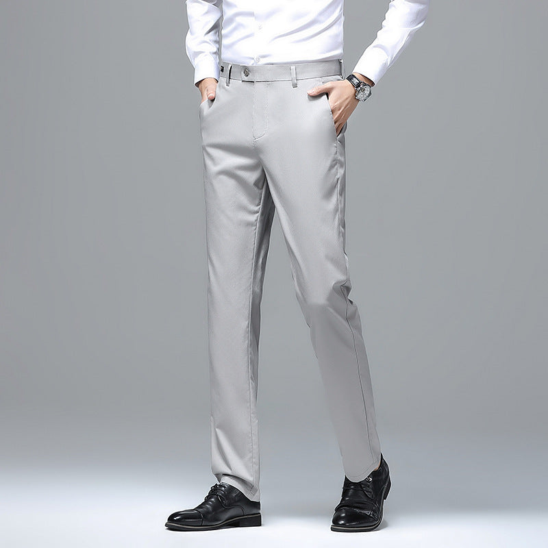 Men's Elegant Slim-Fit Suit Trousers Lisslune