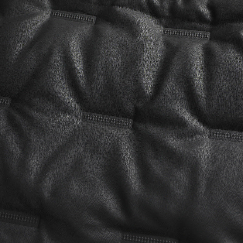 Men's Quilted Winter Jacket with Faux Fur Collar Lisslune
