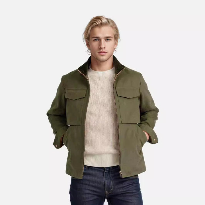 Men's stylish transitional jacket with practical pockets Lisslune