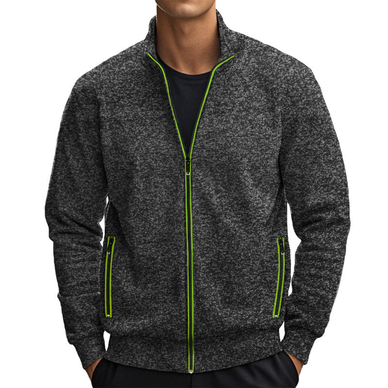 Men's high-quality training jacket with breathable structure and trendy zipper Lisslune
