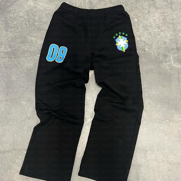 Women’s sporty jogging pants with practical side pockets and elastic waistband Lisslune