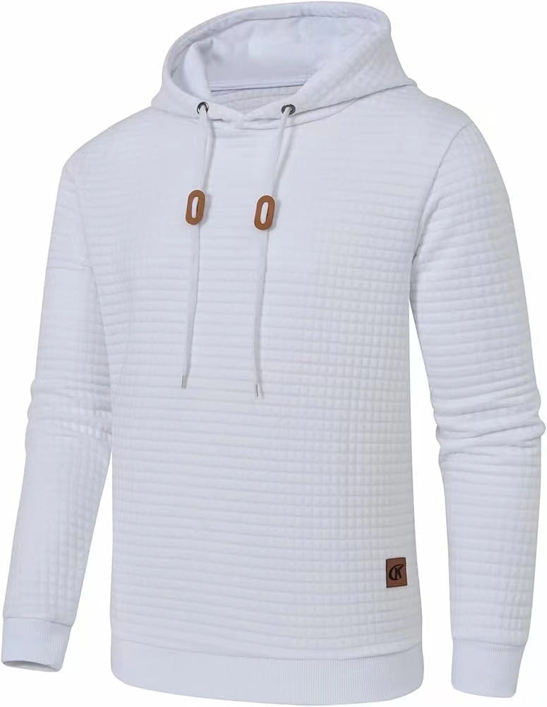 Men's hooded sweatshirt made of textured fabric Lisslune