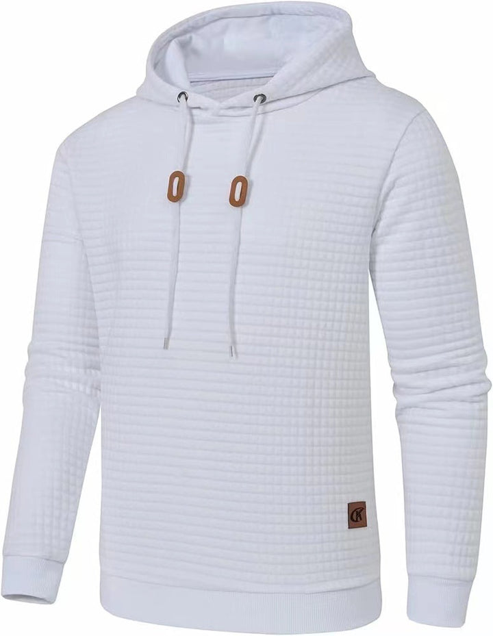 Men's hooded sweatshirt made of textured fabric Lisslune