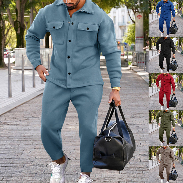 Men's casual leisure set with practical pockets and fashionable design Lisslune
