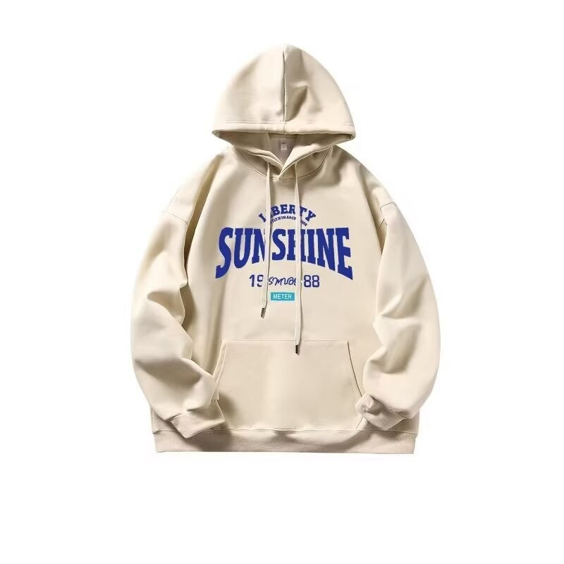 Women's hoodie with modern lettering and practical kangaroo pocket Lisslune