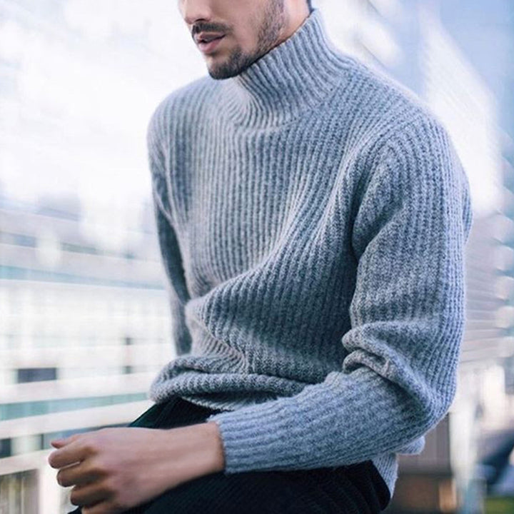 Men's turtleneck sweater made of high-quality wool Lisslune