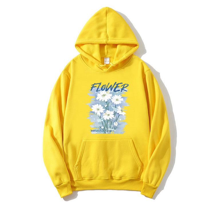Women's hoodie with floral graphic print Lisslune