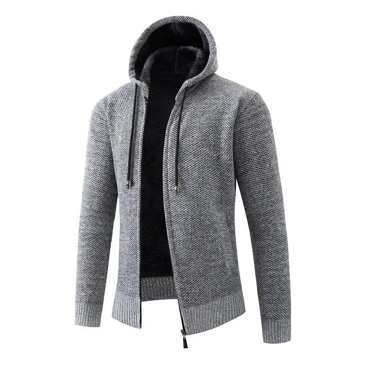 Men's comfortable cardigan with hood Lisslune