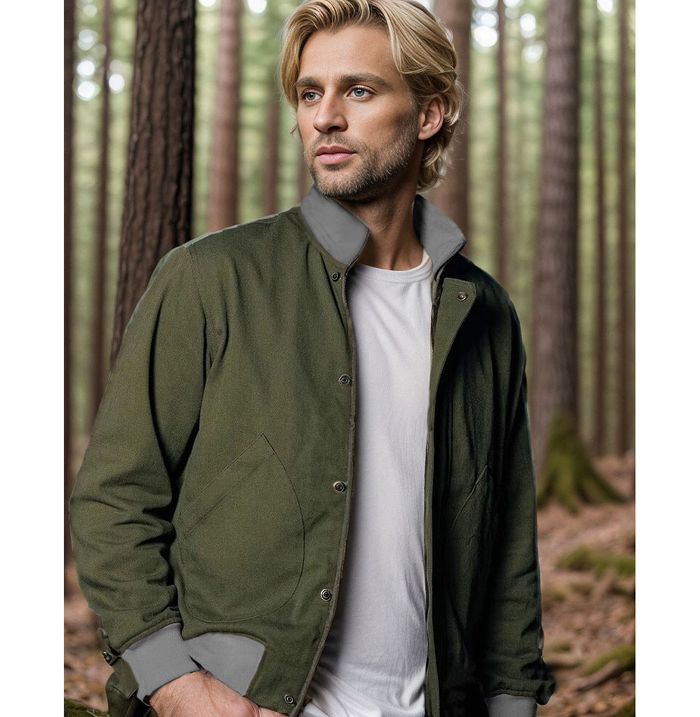 Men's lightweight quilted jacket with practical side pockets and modern collar Lisslune