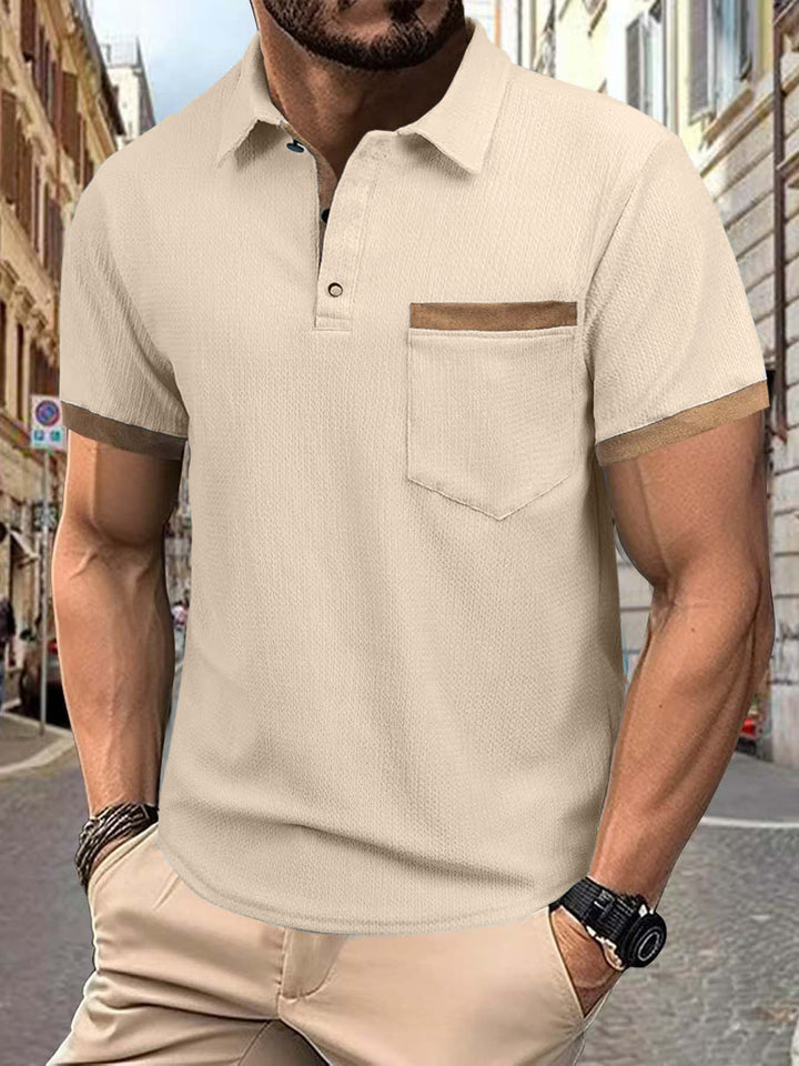 Men's Short Sleeve Polo Shirt Lisslune