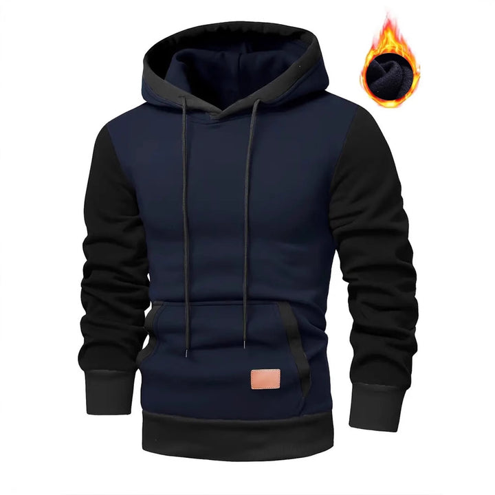 Men's stylish hoodie with practical pockets and contrasting design Lisslune
