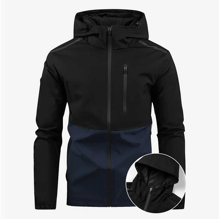 Men's multifunctional transitional jacket with hidden hood Lisslune
