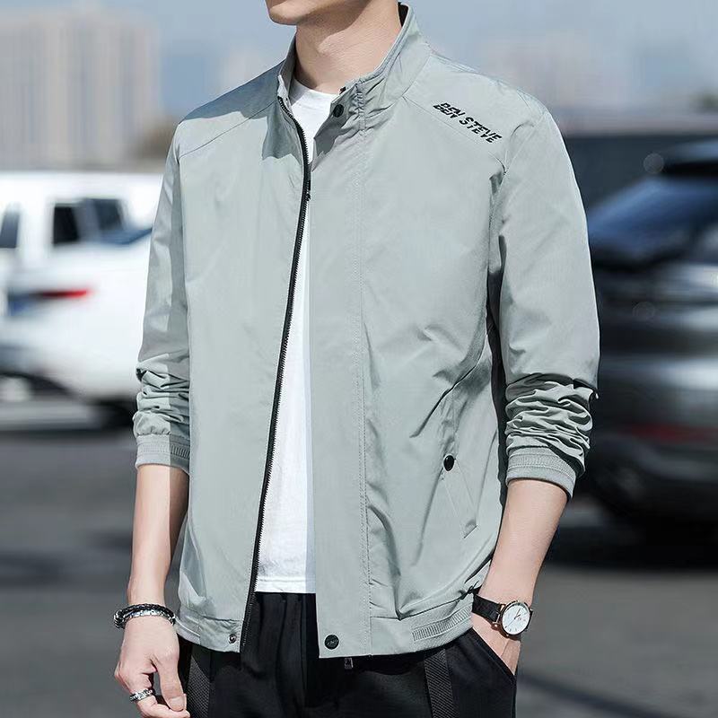 Men's lightweight transitional jacket with high collar Lisslune
