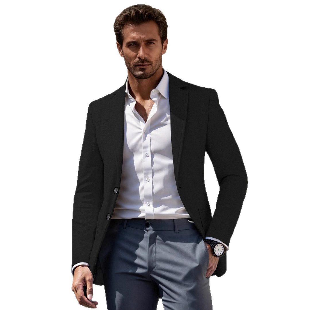 Men's elegant business suit blazer with slim fit Lisslune