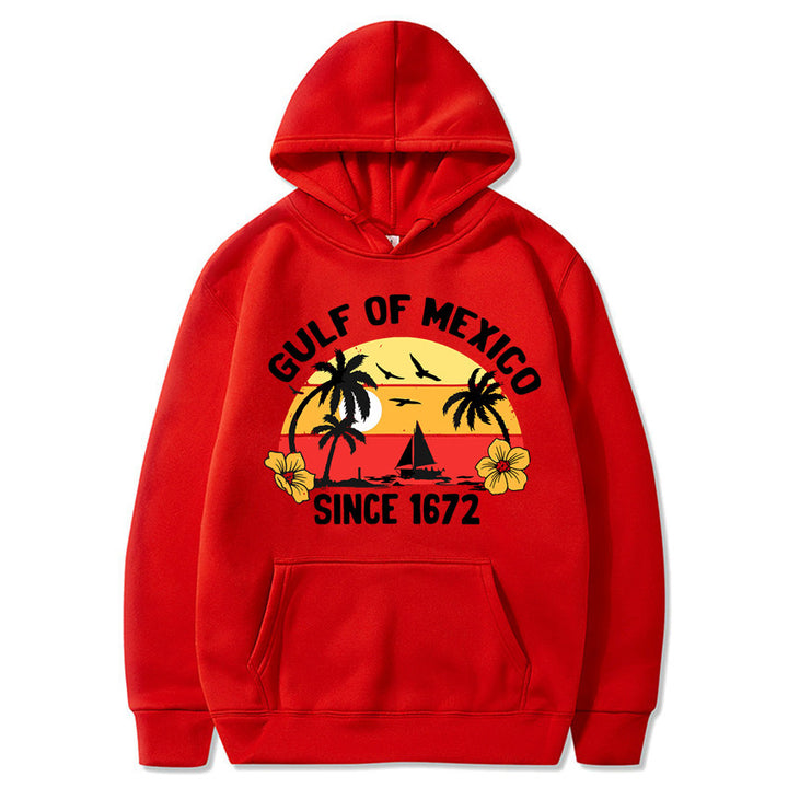 Women's hoodie with creative beach motif and high-quality fabric Lisslune