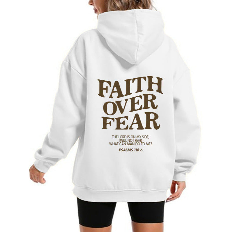 Women's hoodie with motivational lettering and comfortable fit Lisslune