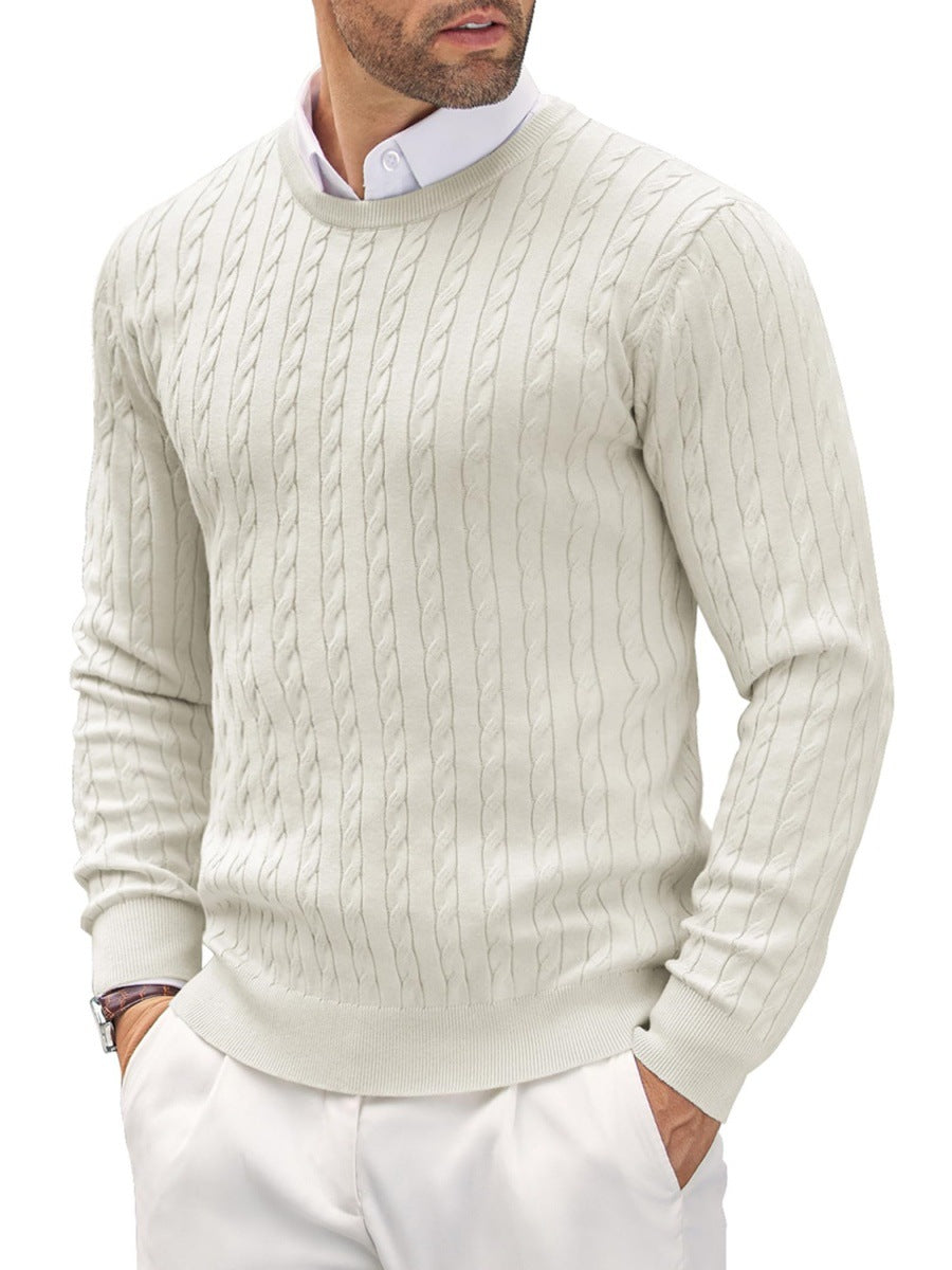 Men's knit sweater with herringbone pattern Lisslune