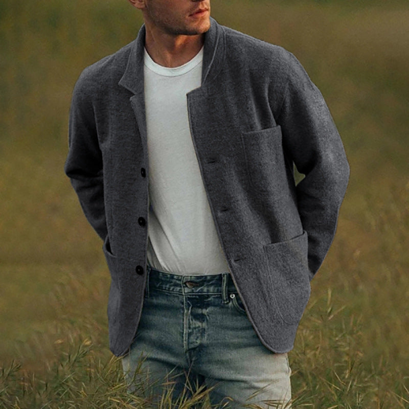Men's comfortable and stylish cardigan with practical pockets Lisslune