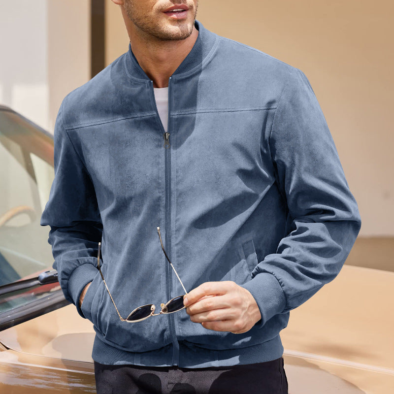 Men's casual sweat jacket in sporty design with practical pockets Lisslune