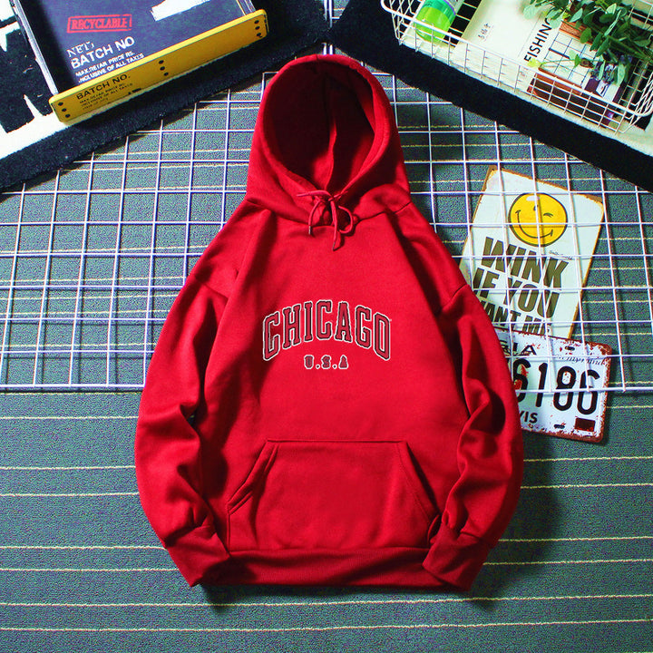 Women’s hoodie with urban Chicago print Lisslune