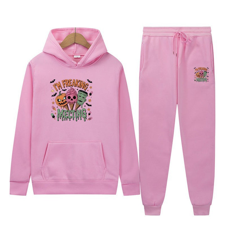 Women’s hoodie set with creative Halloween motifs Lisslune