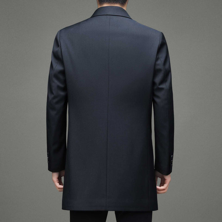 Men's Elegant Short Coat with Modern Cut and Practical Side Pockets Lisslune