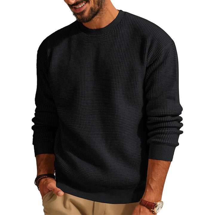 Men's Structured Sweatshirt with Round Neck Lisslune