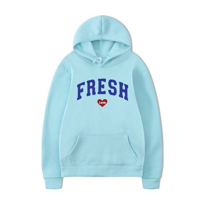 Women's hoodie with playful lettering and soft inner fleece Lisslune