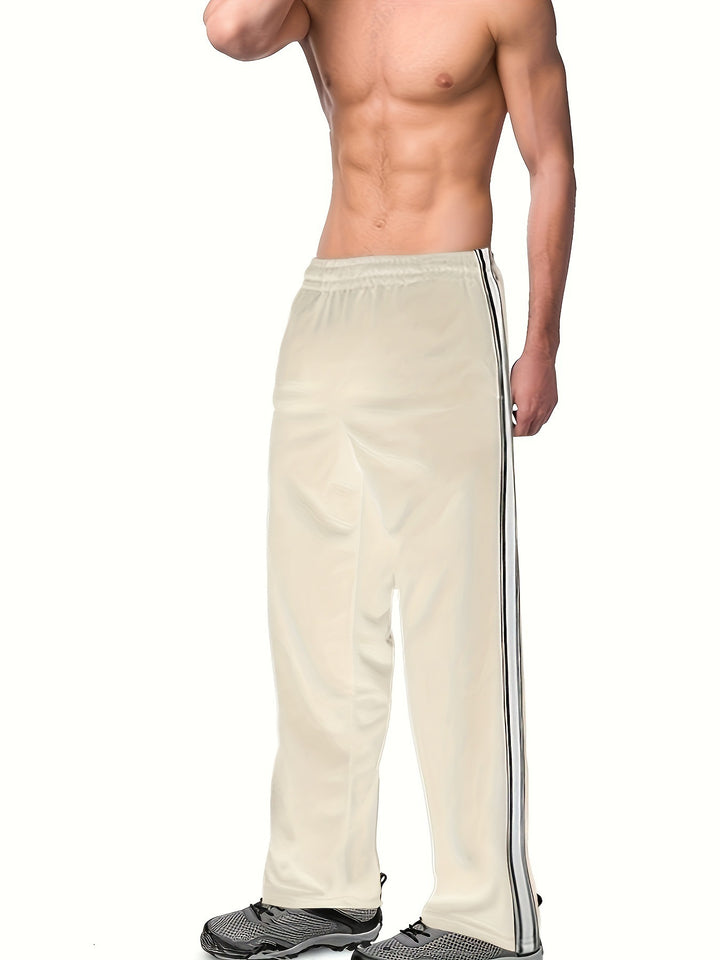 Men's Sporty Casual Pants with Side Stripe Lisslune