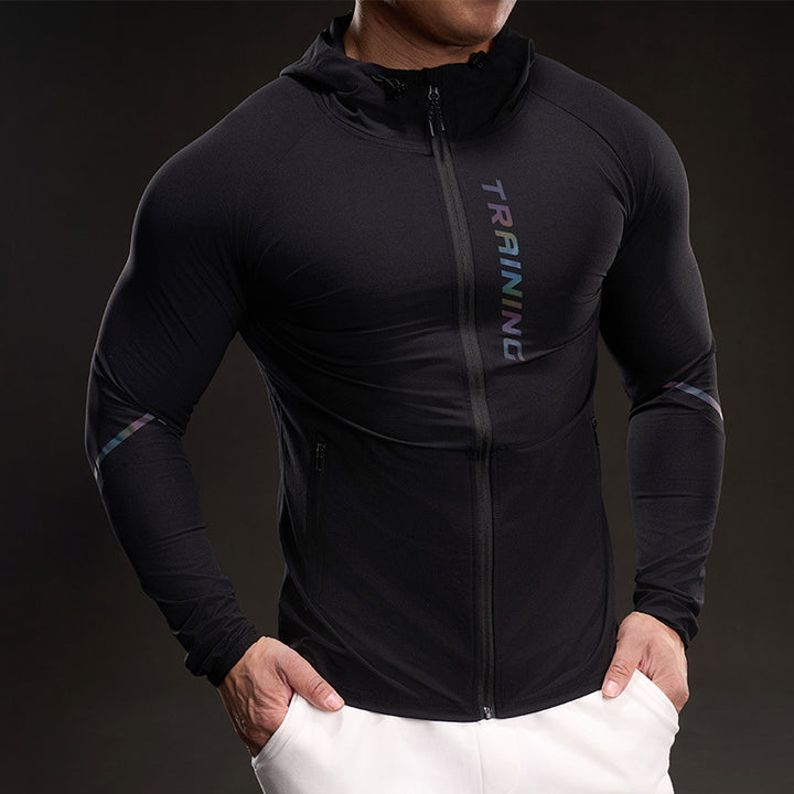 Men's Breathable Training Jacket with Lightweight Material and Practical Pockets Lisslune