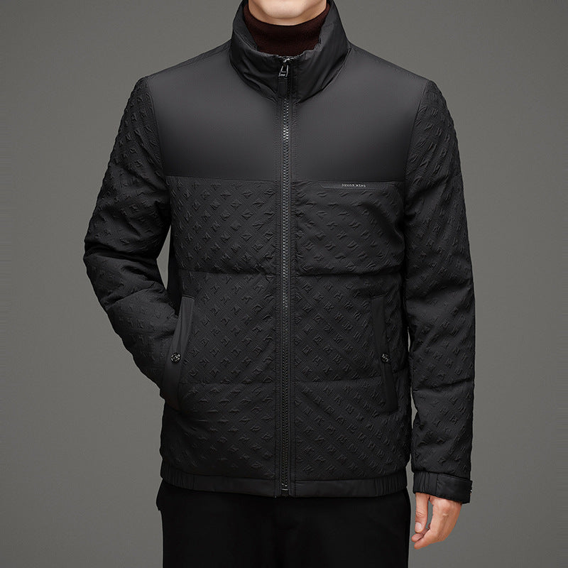 Men's Padded Thermal Jacket with Double Collar Lisslune