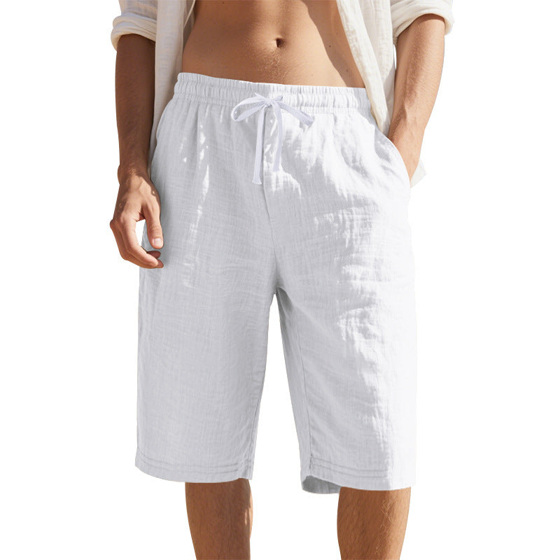 Men's Casual Pants with Elastic Waist and Side Pockets Lisslune