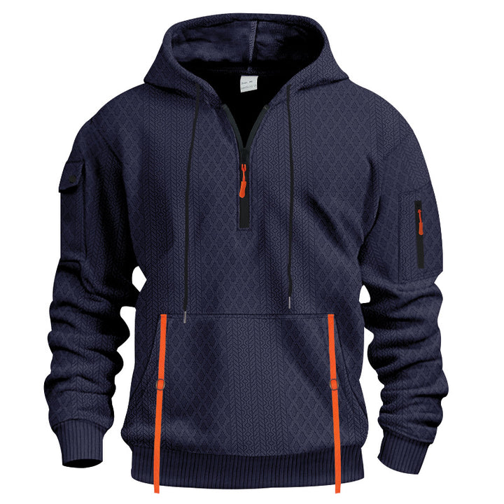 Men's functional hoodie with zipper and practical pockets Lisslune