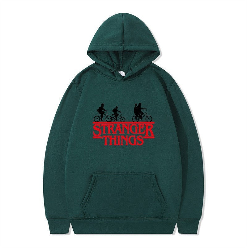 Women's hooded sweatshirt with creative Stranger Things design Lisslune