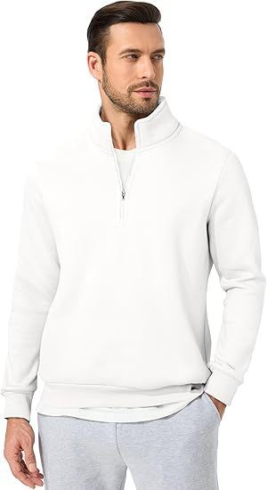Men's sweatshirt with half zipper and modern cut Lisslune