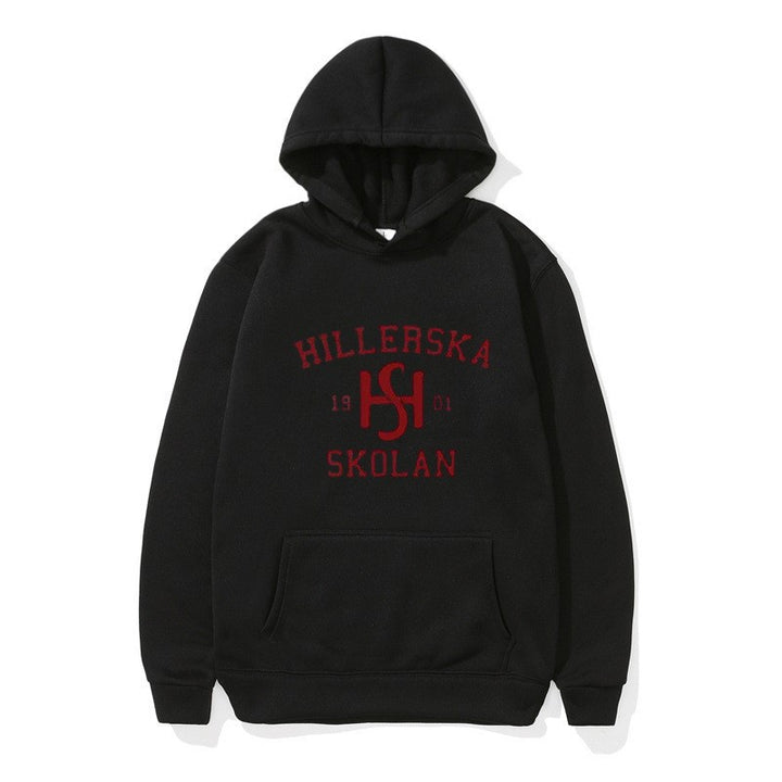 Women's hooded sweatshirt with classic school motif and cozy inner lining Lisslune