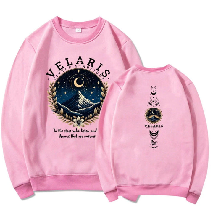 Women's sweatshirt with artistic night sky motif Lisslune