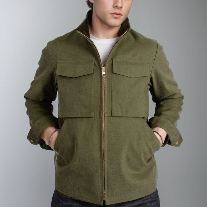 Men's utility jacket with practical pockets and modern design Lisslune
