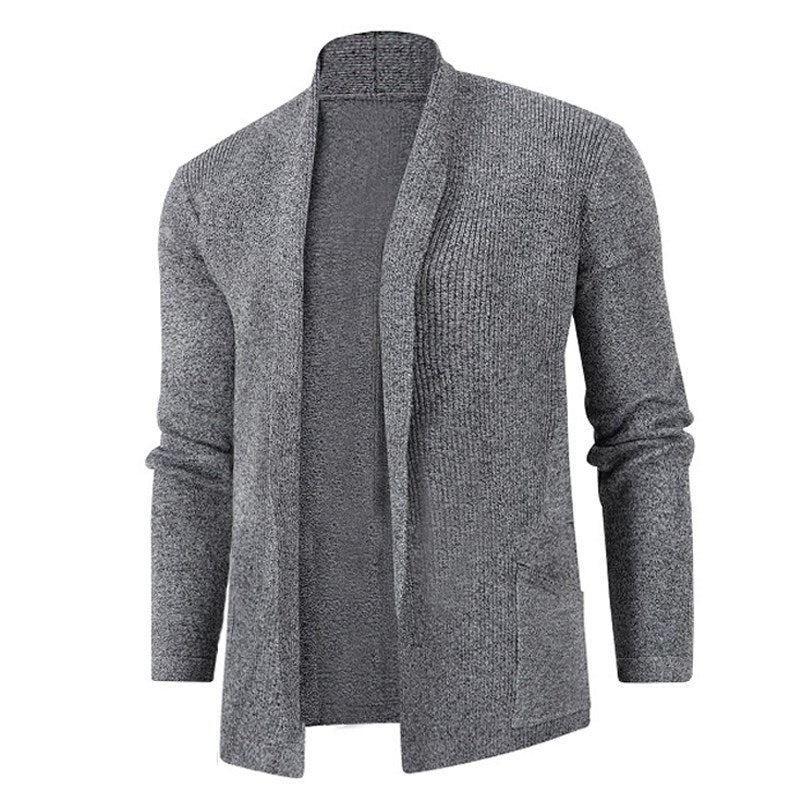 Men's fashionable cardigan with open cut and practical pockets Lisslune