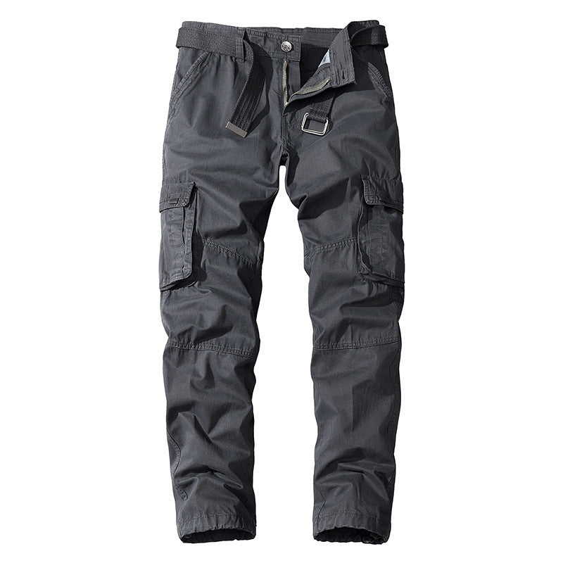 Men's multifunctional cargo pants with elastic waistband and practical side pockets Lisslune
