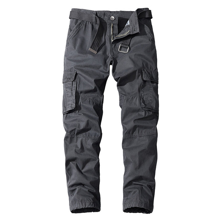 Men's multifunctional cargo pants with elastic waistband and practical side pockets Lisslune