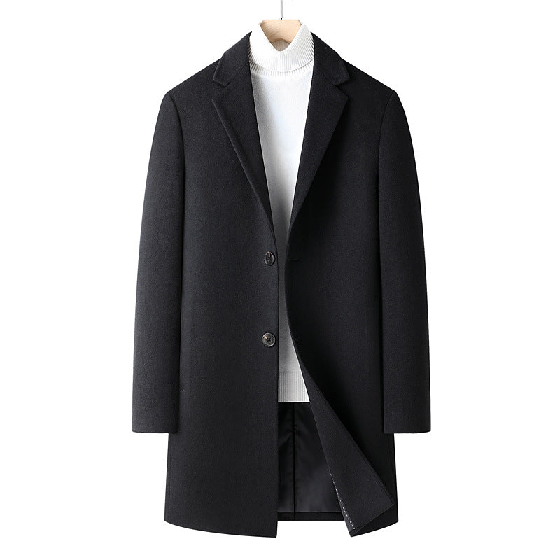 Men's Elegant Wool Coat Lisslune