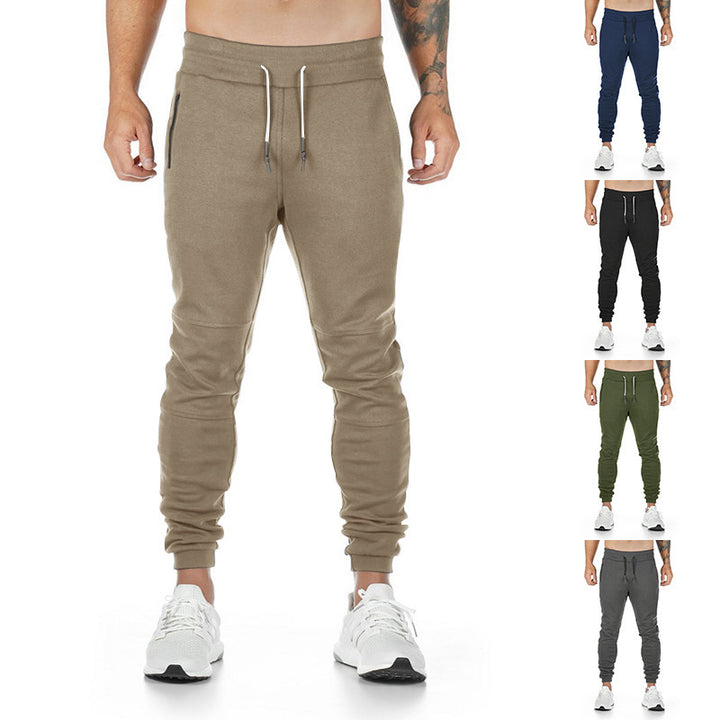 Men's Sporty Jogging Pants with Practical Zipper Pockets Lisslune